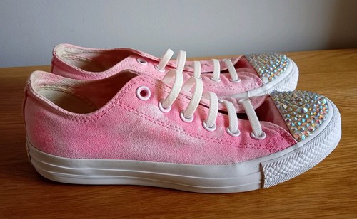 Converse pink silver - converse, pink/silver