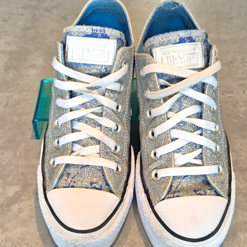 Converse all star silver blue - star,