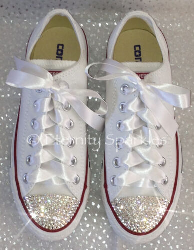 Customised white converse - customised,